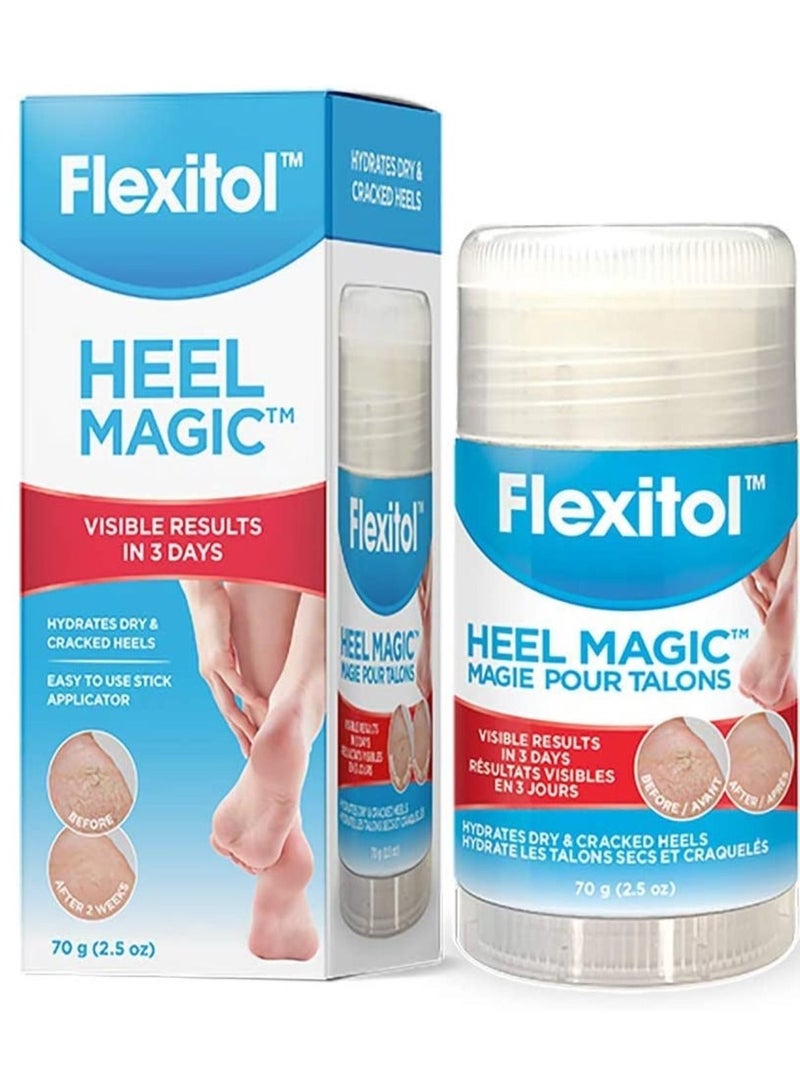 Flexitol Heel Magic For Dry Skin or Rough Heels with Shea Butter  Vitamin E 2.5 Ounce