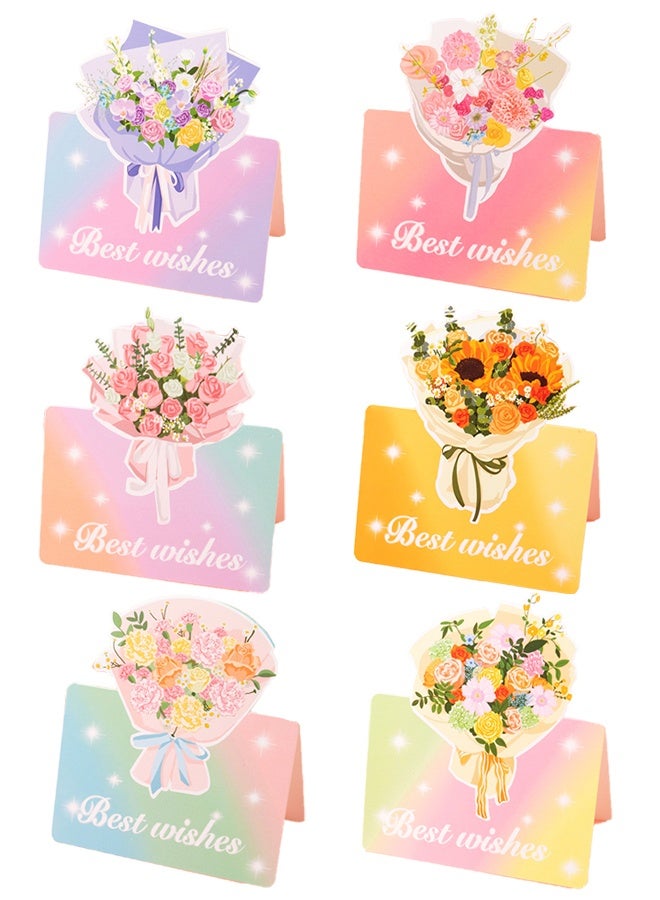 Lemon 6Pcs Bless Cards Bulk Funny Cards for Boys and Girls Boys Girls Diy Handdrawn Artistic Touch for Friends Family - Image 1