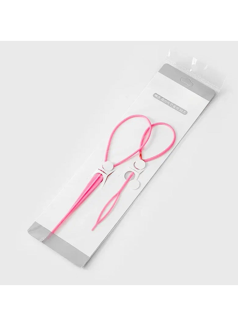Goolsky 2pcs Resin Hair Loop Set, Bun & Crown Shaping Styling Tools, Simple Weave Hair Straightener Wand, Hair Needle Kit for Women and Children, Suitable for Ages 14+  - Image 2