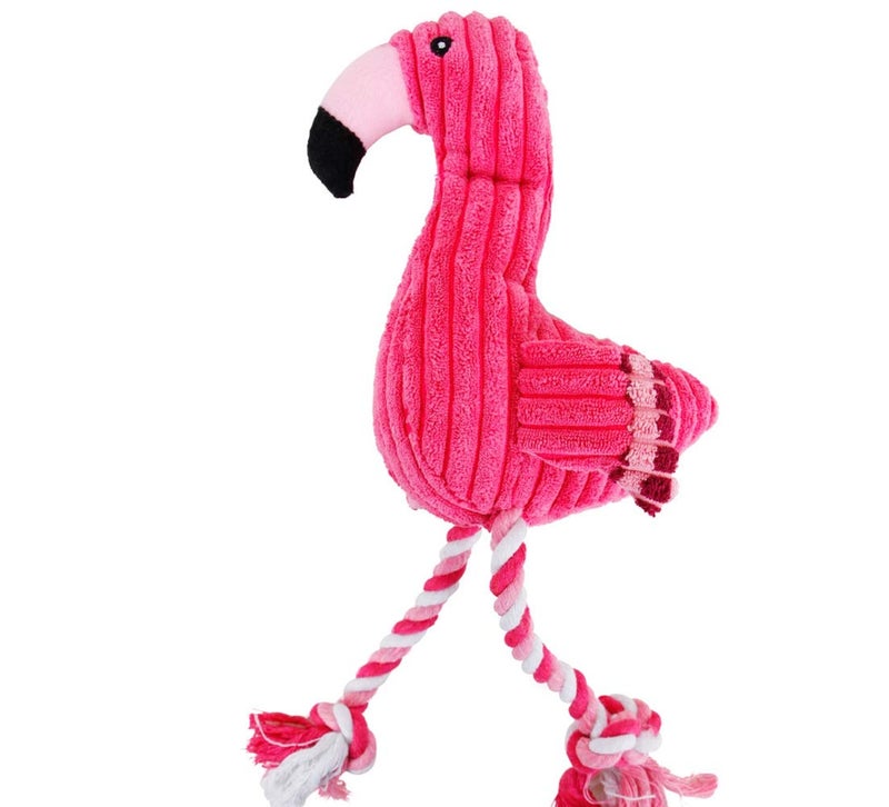 ARTINOVA Dog Plush ToysCute Flamingo Durable Squeaky Teething Toys for Puppy Interactive Stuffed Dog Chew Toys for SmallLarge Dogs - Image 2