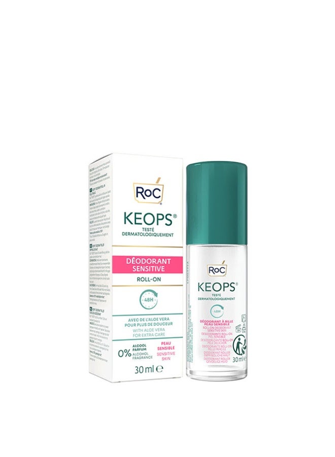 RoC Keops Sensitive Duo Deodorant Roll On 2x30ml - Image 2