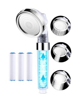 DUKASOU Shower Head with Handheld, 3 Modes High Pressure Handheld Showerhead, Water Saving Filtered Shower Head with 3 Pcs PP Cotton Filter and Filter Stones  - Image 1