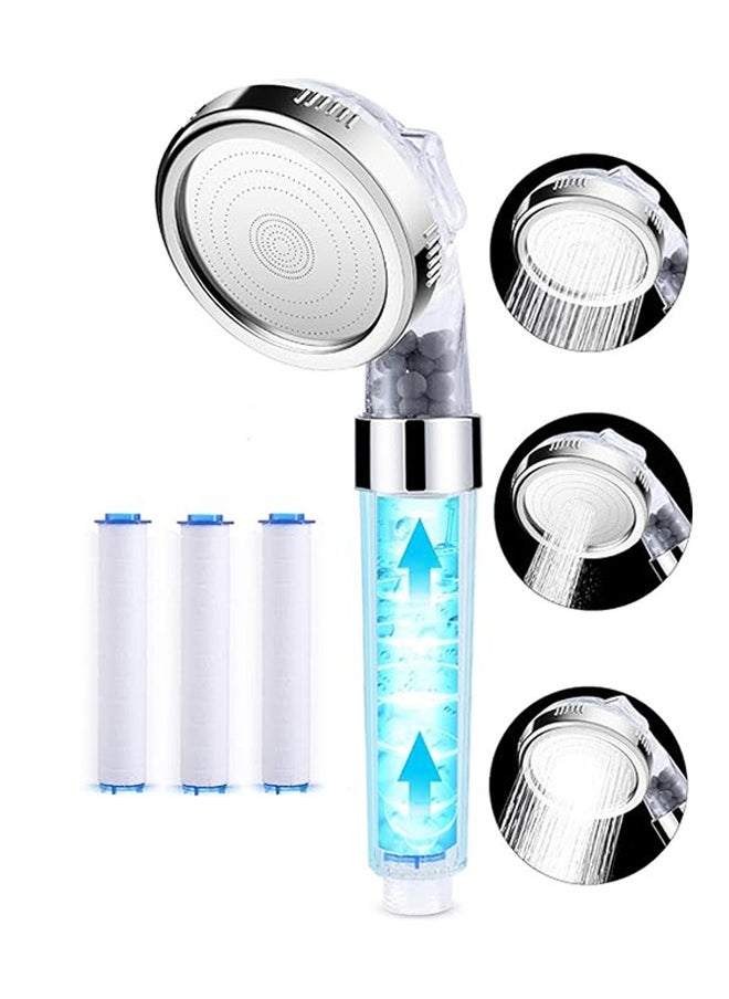DUKASOU - Shower Head with Handheld, 3 Modes High Pressure Handheld Showerhead, Water Saving Filtered Shower Head with 3 Pcs PP Cotton Filter and Filter Stones - Image 1