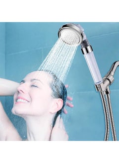 DUKASOU Shower Head with Handheld, 3 Modes High Pressure Handheld Showerhead, Water Saving Filtered Shower Head with 3 Pcs PP Cotton Filter and Filter Stones  - Image 3
