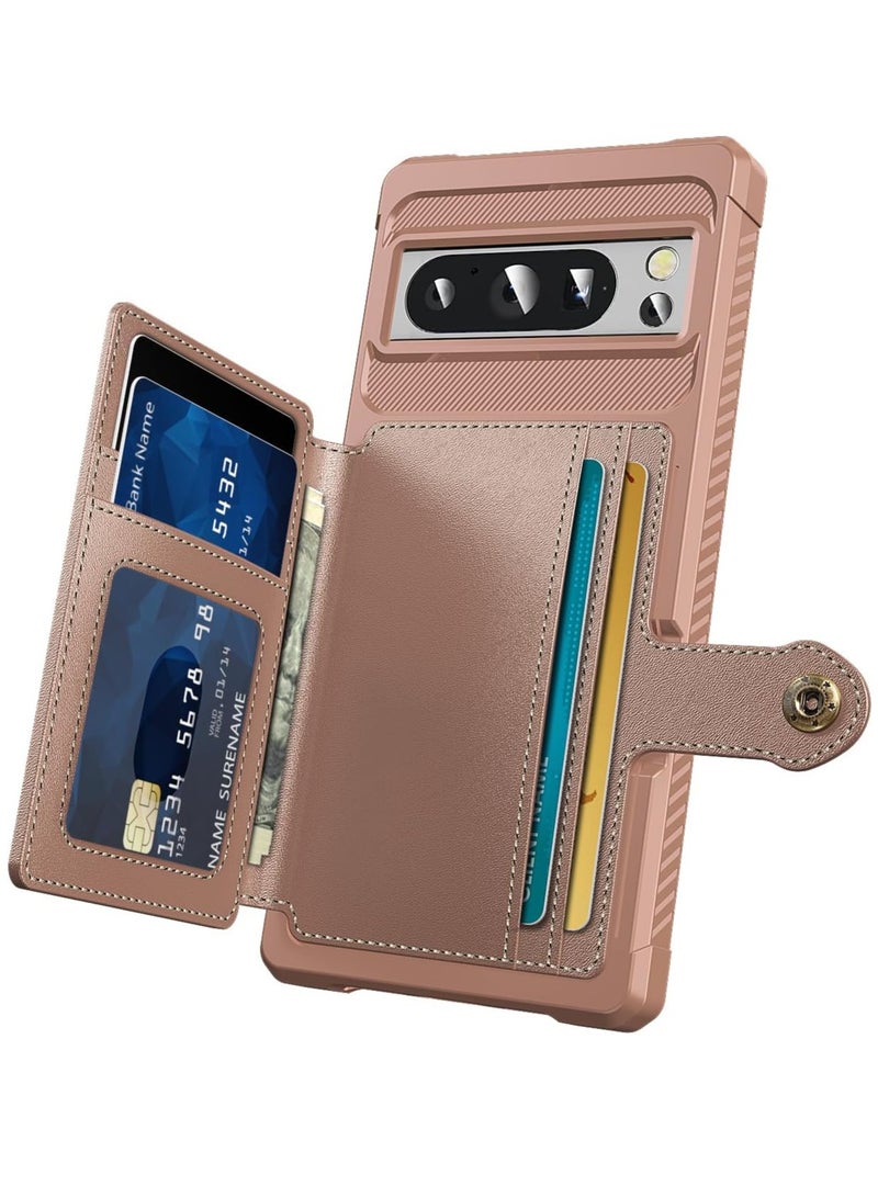 Gerenic Phone Case Compatible with Google Pixel 8/8 Pro Wallet Case Card Holder Slot Anti Fall Protective Shell Can Car Magnetic Function Women Men Phone Case Cover Compatible with Google Pixel 8/8 pro  - Image 3