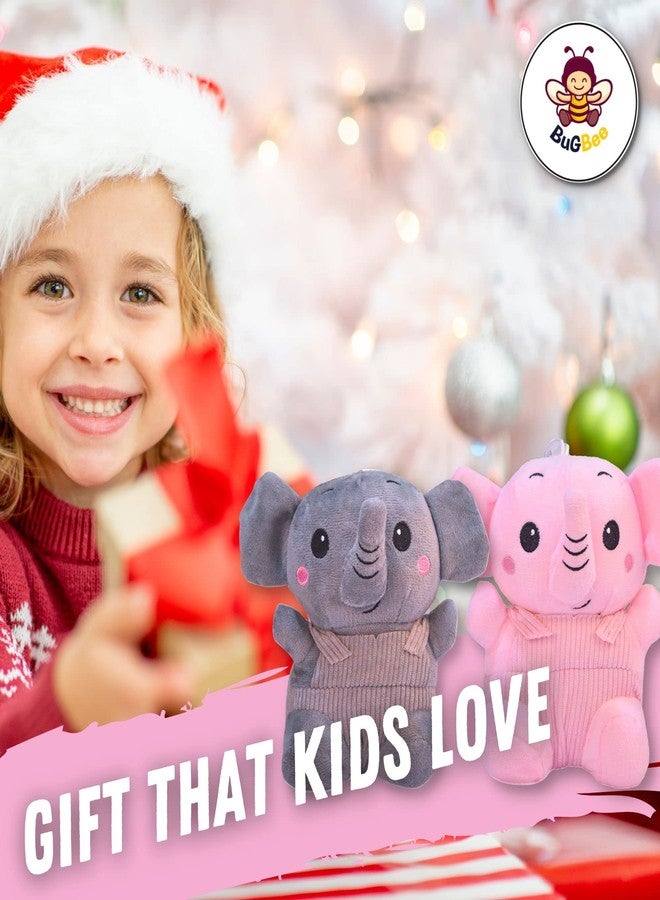 BuGBee Soft Toys mini Elephant Soft Toys Stuffed Toys for Girls & Boys Plush Toys Birthday Gift for Girls 2 to 5 Years (Pack of 2) - Image 5
