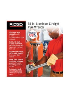 RIDGID 18-Inch Aluminum Pipe Wrench  - Image 2
