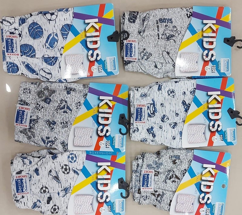 Berrak 1554 Boy Patterned Boxer Shorts 10 Pieces - Image 1