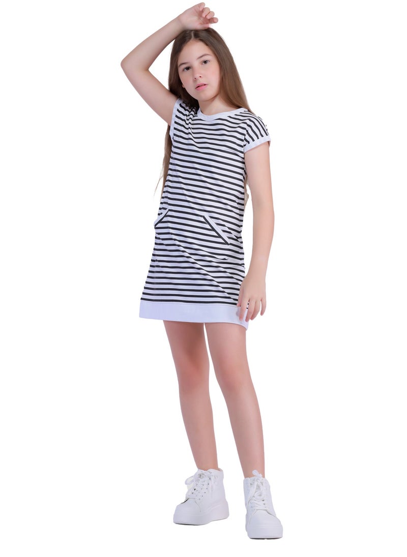 Nuego Fashion Girls Knit Midi Dress 100% Pure Cotton, Comfortable and Eco Friendly Age 8 - 14 years - pzsku/Z447B027CD10040D00854Z/45/_/1715666537/536cf635-58e1-4f5a-b027-928c9429d558