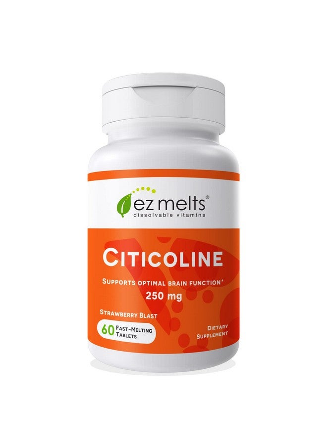 EZ Melts Citicoline Supplements To Support Optimal Cognitive Function Dissolvable Cdp Choline Supplements To Promote Overall Brain Health Vegan Choline Vitamin Tablets Non Gmo Citicoline 250 Mg - Image 2