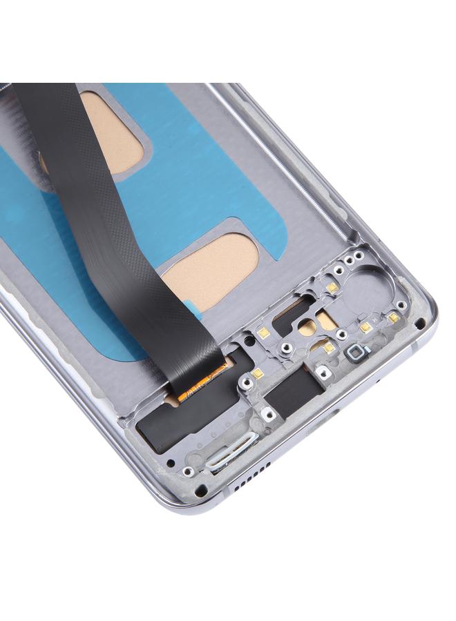 erorex Replacement TFT LCD Screen For Samsung Galaxy S20 SM-G980 Digitizer Full Assembly with Frame,Not Supporting Fingerprint Identification Grey - Image 4