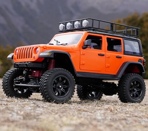 SVERTIBO 112 RC Crawler RTR MN128 OffRoad Truck 4x4 RC Rock Crawler with 24G Remote Control RC Jeep Car Model for Adults Hobby Gifts Orange - Image 1