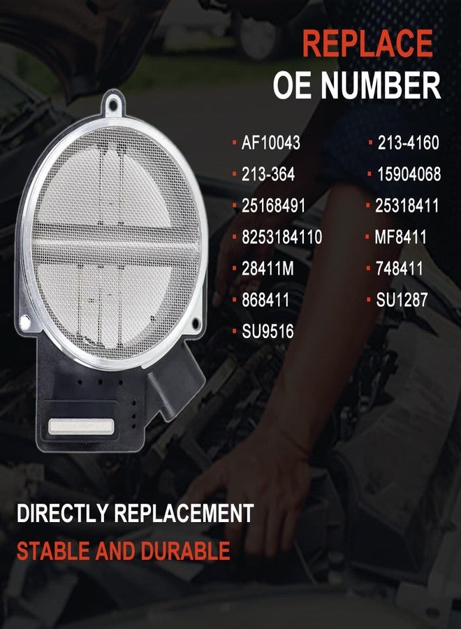 Capshat Mass Air Flow Sensor - Replace 25168491, AF10043, 25318411 MAF Sensor Compatible with 1999-2009 Chevy, Cadillac, GMC Sierra MAF Sensor - Image 4