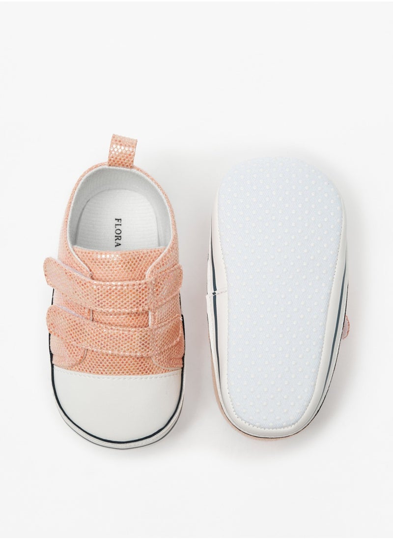 Flora Bella By Shoexpress - Girls Textured Booties With Hook And Loop Closure By Shoexpress - Image 1