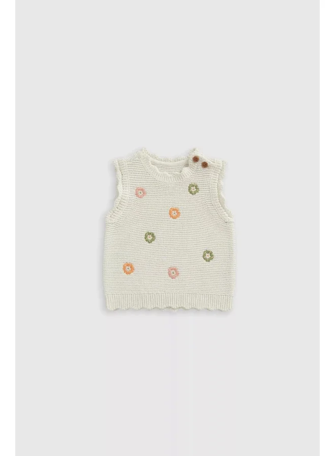 mothercare Flower Knitted Vest