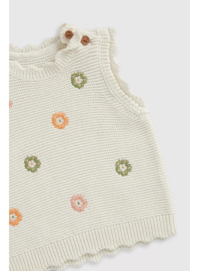 mothercare Flower Knitted Vest