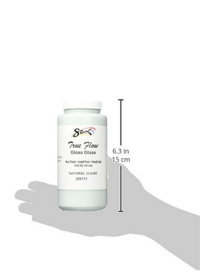 ساكس Sax 229173 True Flow Gloss Glaze - 1 باينت - شفاف طبيعي، 16 أونصة سائلة (عبوة واحدة)  - Image 2