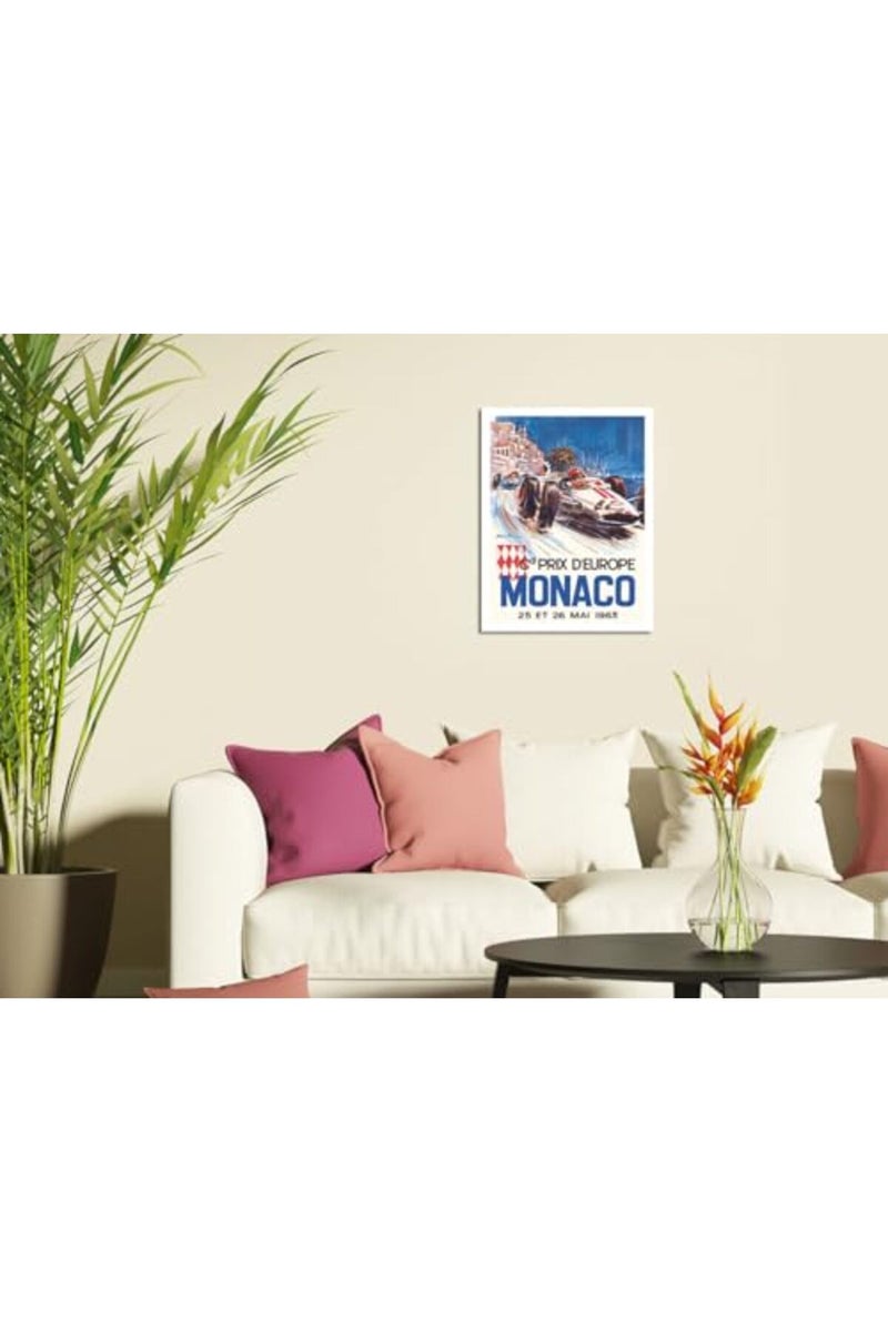 Pacifica Island Art Vintage Monaco Grand Prix Racing Poster - Image 3