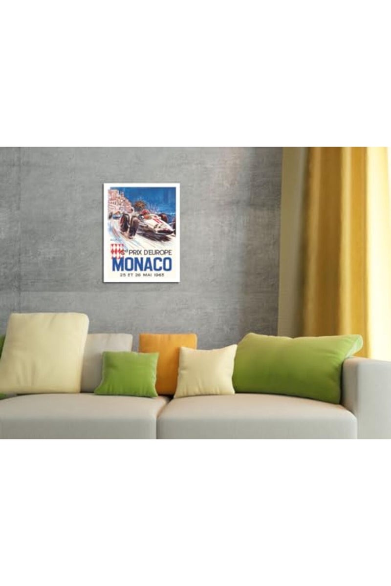Pacifica Island Art Vintage Monaco Grand Prix Racing Poster - Image 4