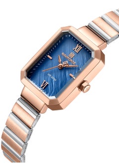 NAVIFORCE Stainless Steel Dual Tone Analog Wrist Watch For Women NF5050 RG/BE/RG  - Image 2