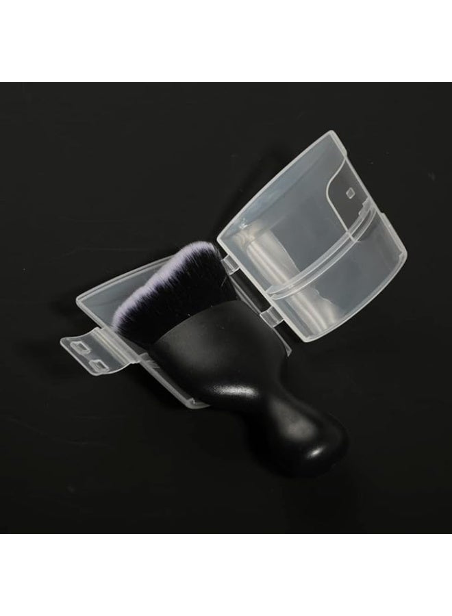 فرشاة التفاصيل الداخلية للسيارة,فرشاة تنظيف الشعيرة الناعمة فرشاة تفصيل السيارة فرشاة الغبار,أداة تنظيف الداخلية للسيارة,فرشاة التفاصيل السيارات فرشاة غبار السيارة (أسود وأبيض مع كاب) - Image 2