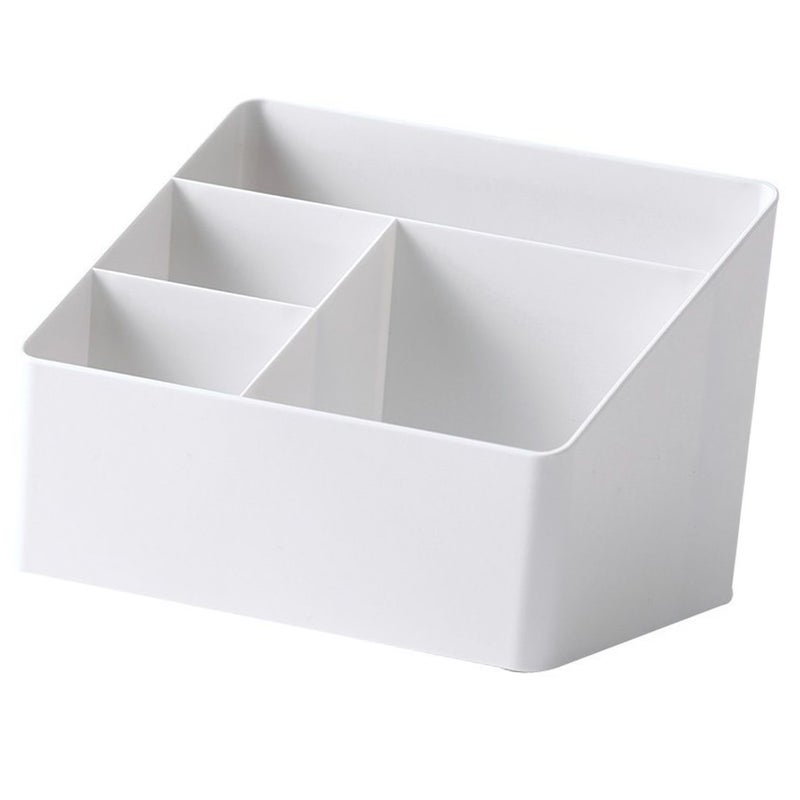 Desktop Storage Box Cosmetics Storage Plastic Multifunctional Makeup Desk Office Organizer for Dormitory Living Room - Image 2