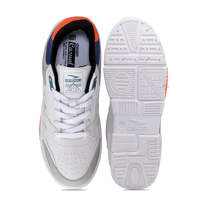 أسيان Stylish White Sneakers for Men and Boys