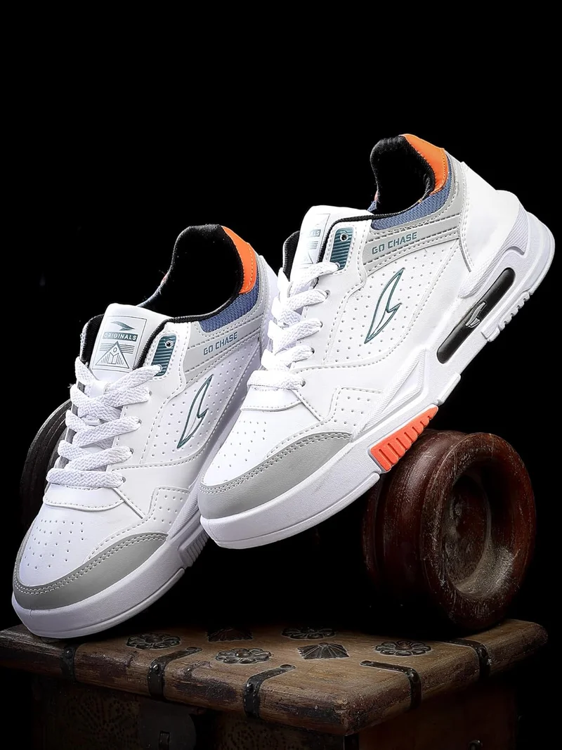 أسيان Stylish White Sneakers for Men and Boys