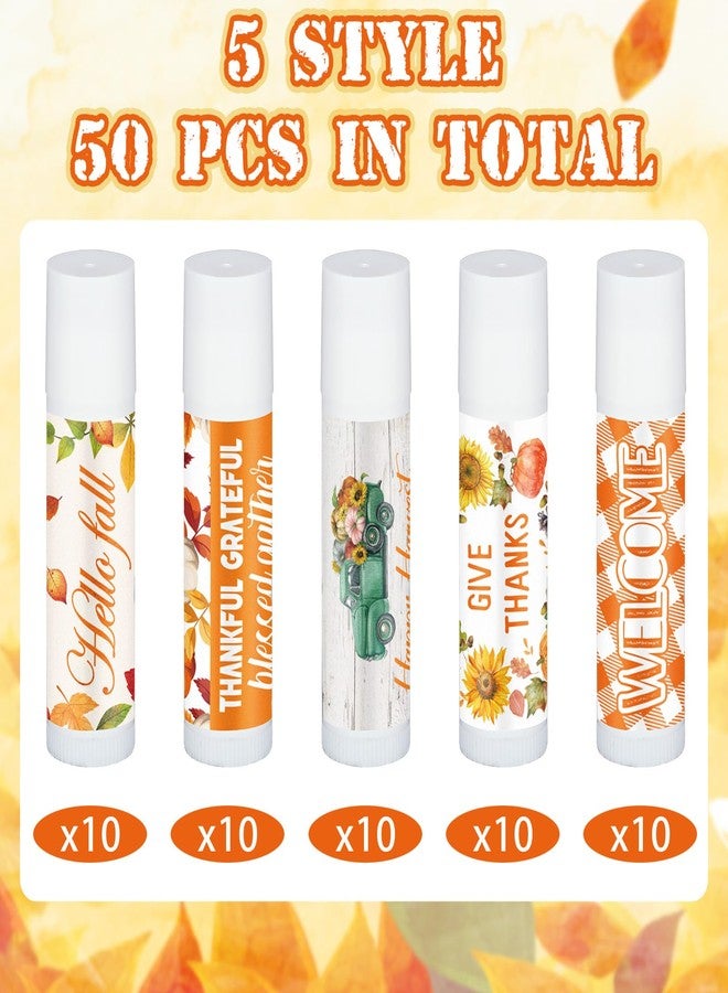 Siifert 50 Pcs Thanksgiving Christmas Party Gifts Bulk Thanksgiving Lip Balms Favors Holiday Basket Stuffers Christmas Stocking Stuffers Small Thank You Gifts for Women Men (Honey Flavor - Image 2