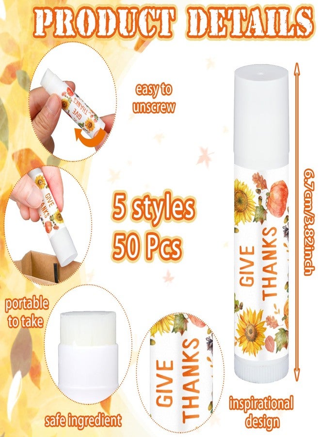 Siifert 50 Pcs Thanksgiving Christmas Party Gifts Bulk Thanksgiving Lip Balms Favors Holiday Basket Stuffers Christmas Stocking Stuffers Small Thank You Gifts for Women Men (Honey Flavor - Image 5