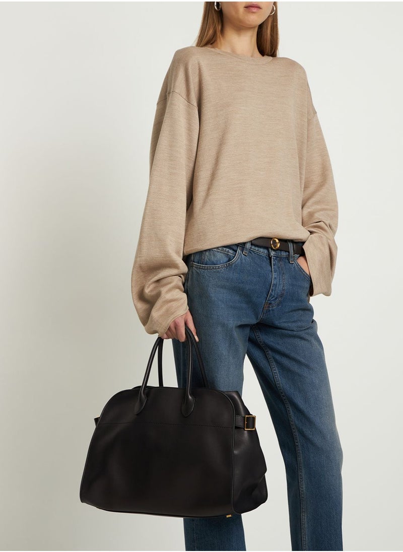 TR - The Row Margaux 15 smooth leather tote - Image 1