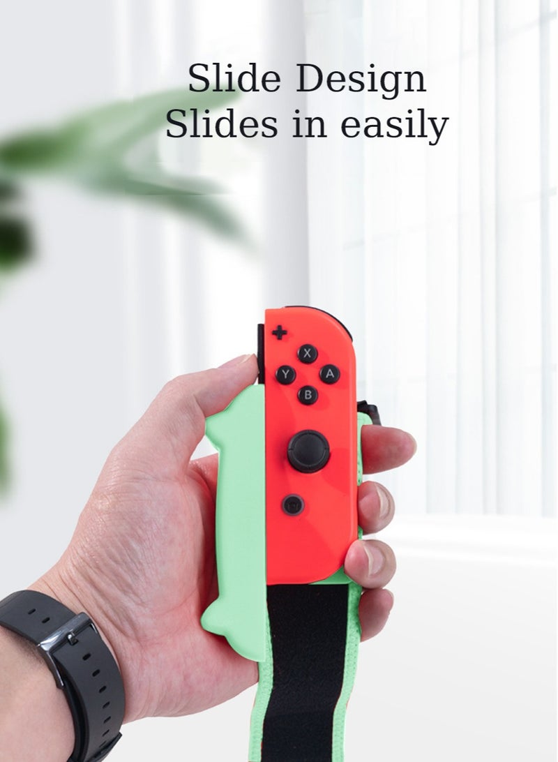 IINE 2 Packs Dance Switch Wristband, Wrist Bands for Dance Switch 2024 2023 2022 2021 2020,Switch Boxing Grips,Compatible with Nintendo Switch Boxing Game Adjustable Elastic Straps for Joy-Cons Controller  - Image 2