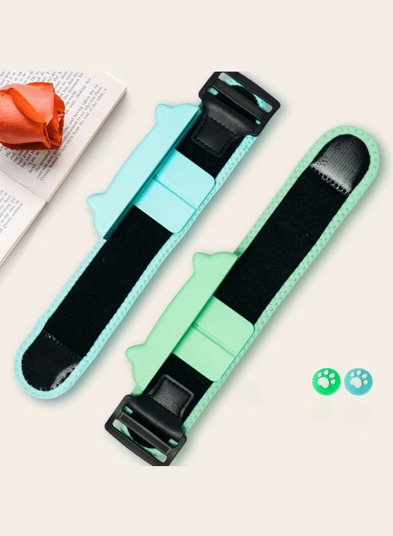 IINE 2 Packs Dance Switch Wristband, Wrist Bands for Dance Switch 2024 2023 2022 2021 2020,Switch Boxing Grips,Compatible with Nintendo Switch Boxing Game Adjustable Elastic Straps for Joy-Cons Controller  - Image 1