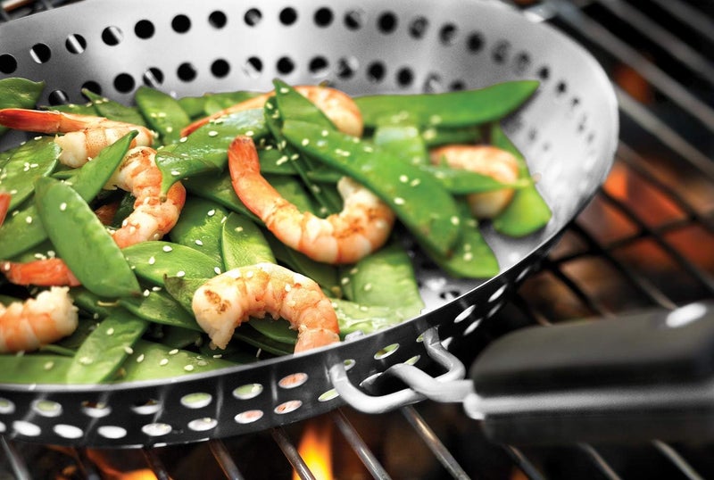Outset Grill Skillet With Removable Handle, Stainless Steel - Image 3