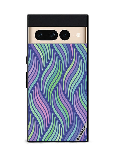 Protective Case Cover For Google Pixel 7 Pro Strips Design Multicolour