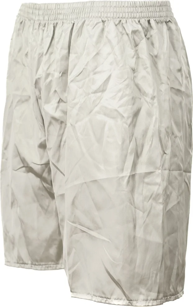 Oppland Men's Satin Fabric Shorts Solid Color Elastic Waist No Pocket Lightweight Fabric