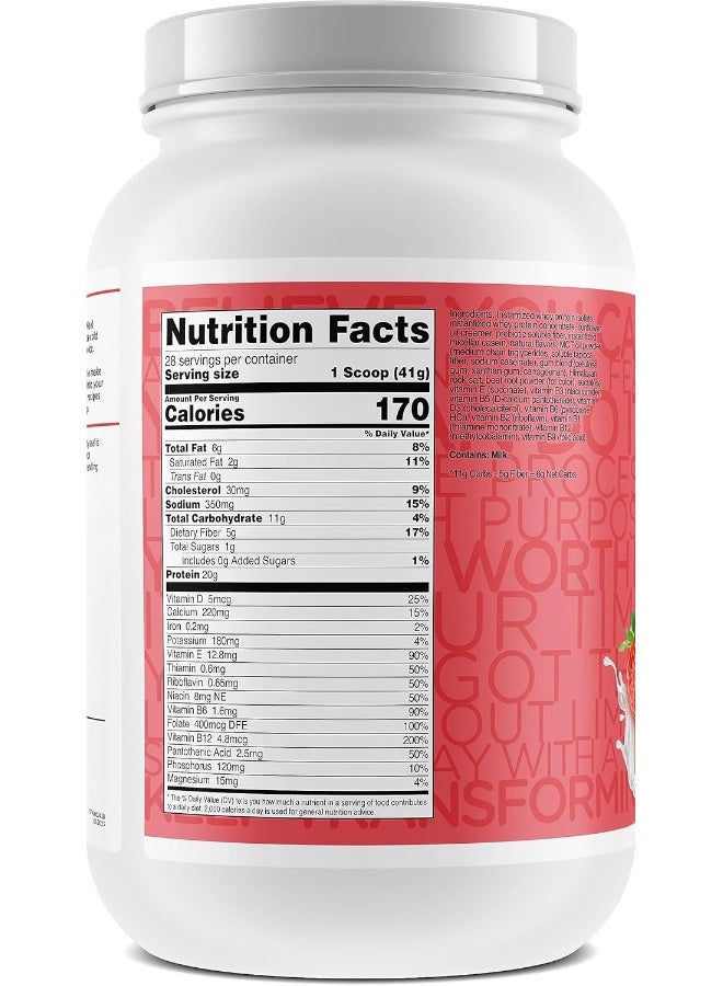 TransformHQ Meal Replacement Shake - Strawberry & Cream - Image 4