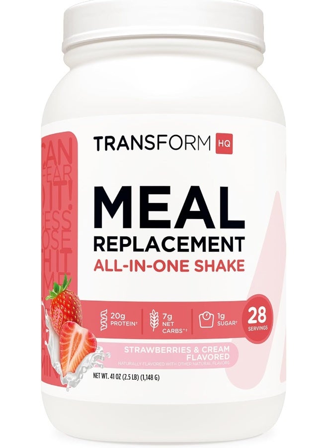 TransformHQ Meal Replacement Shake - Strawberry & Cream - Image 1