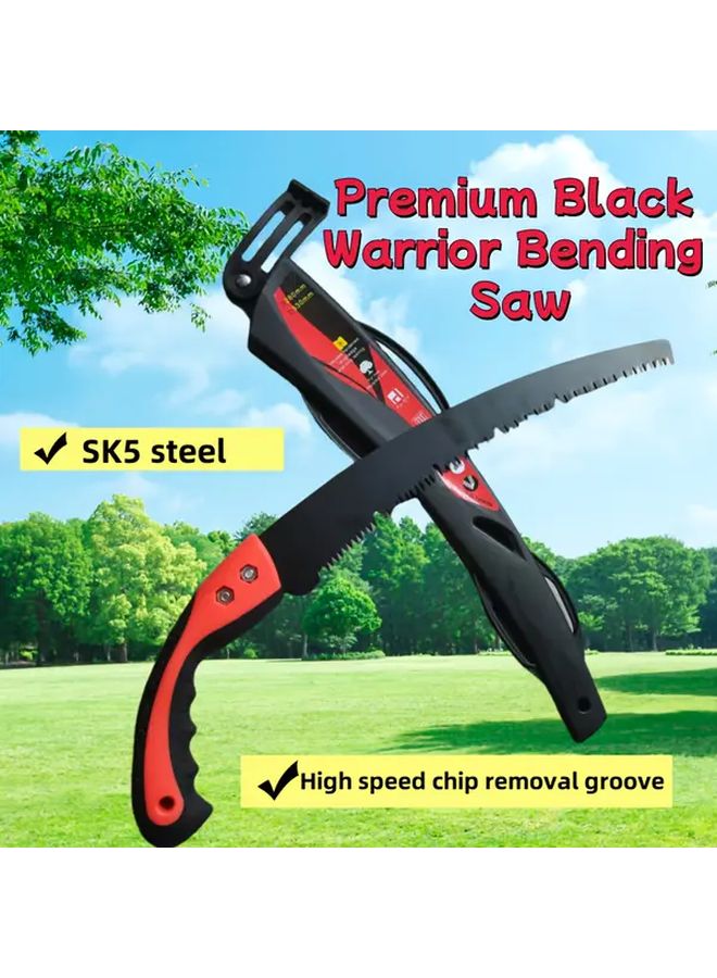 Black Steel Bent Saw For Woodworking Fast Cutting Trees And Logs Hand Tool - Image 1