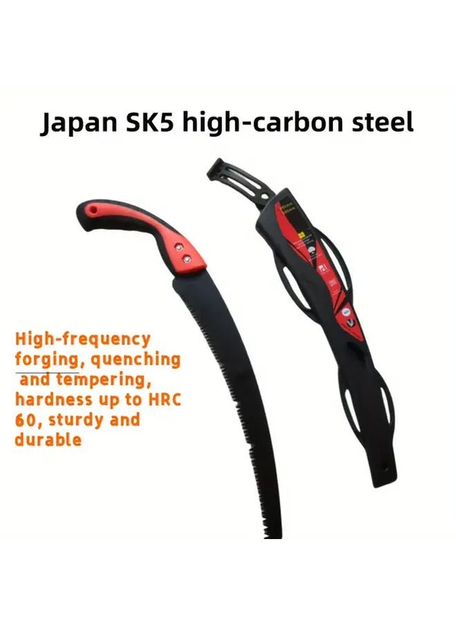 Black Steel Bent Saw For Woodworking Fast Cutting Trees And Logs Hand Tool - Image 5
