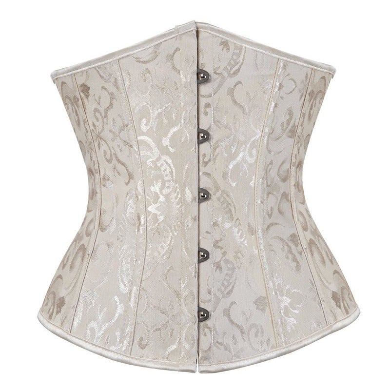 كورسيه جاكار قصر شائع لتشكيل الخصر، ملابس داخلية، بيع فستان زفاف قصير، سترة أساسية لتشكيل الخصر - Image 1