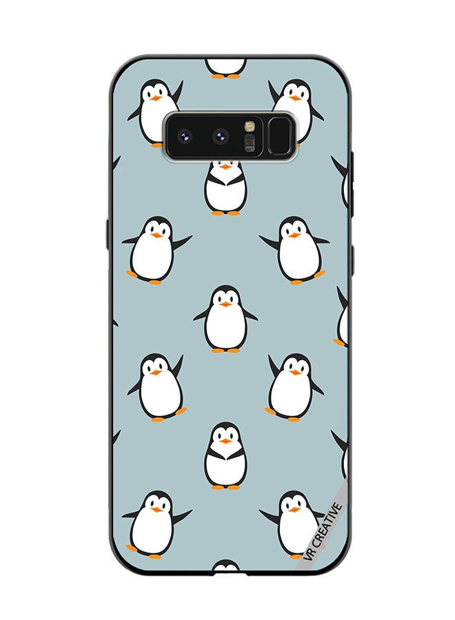 VR CREATIVE Protective Case Cover For Samsung Galaxy Note 8 Senguin Design Multicolour - Image 1