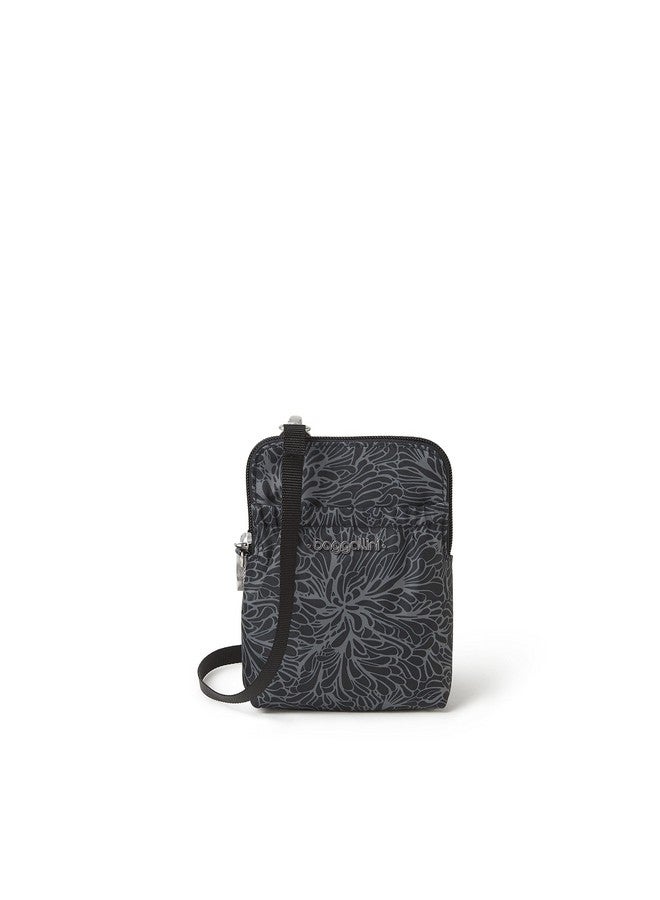 Baggallini Womens Bryant Pouch With Rfid Travel Accessory Travel Wallet Midnight Blossom One Size Us - Image 1