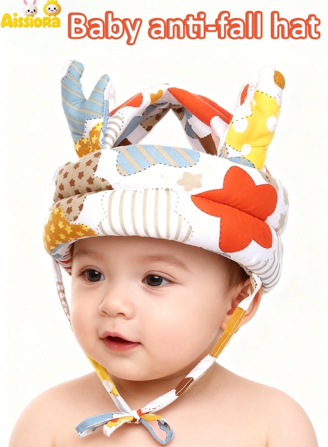 Aissiora Baby Helmet for Crawling Walking Adjustable Baby Anti-Fall Head Protection Cushion Pillow Toddler Infant Cap Bumper Bonnet Child Protective Head Guard Hat for Playing - Image 1