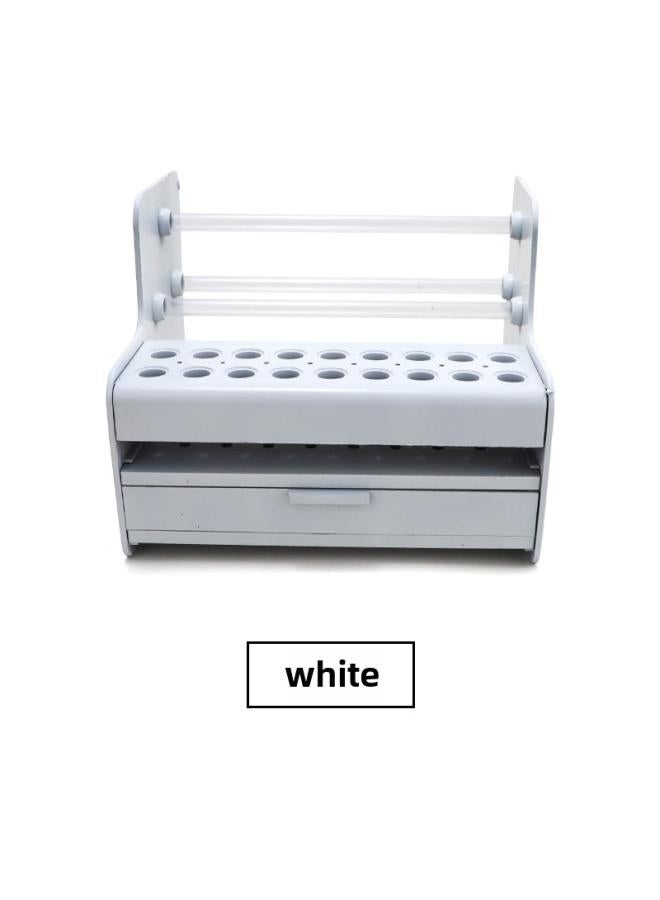 Generic Glasses White Plastic Tool Rack Glasses Shop Special Maintenance Adjustment Box Screwdriver Pliers Organize Tool Box