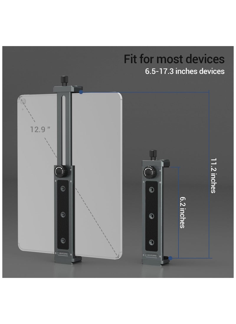 SYOSI - Tripod Mount Adapter for Ipad, Aluminum Tripod Mount Holder for Tablet Ipad 12.9,Tablet Tripod Mount with 1/4" Screw,Universal Tripod Mount for Ipad,Compatible with Ipad Pro 12.9/11-(6.5"-17.3") - Image 1