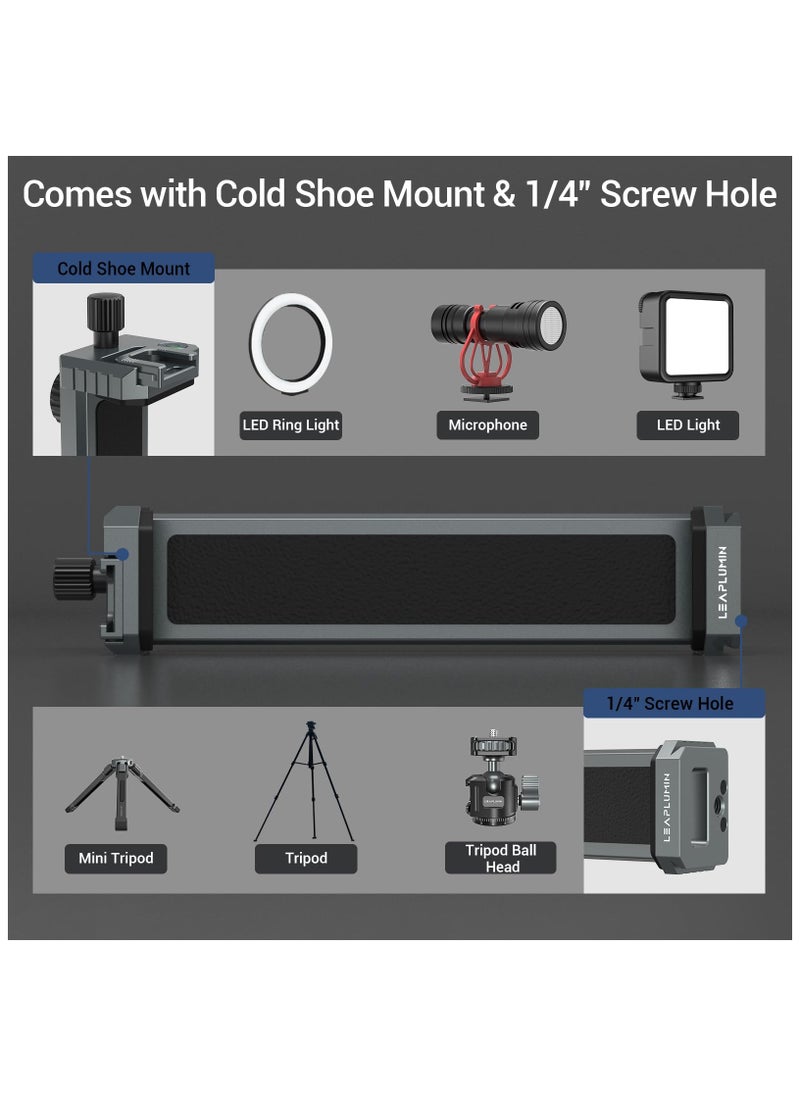 SYOSI - Tripod Mount Adapter for Ipad, Aluminum Tripod Mount Holder for Tablet Ipad 12.9,Tablet Tripod Mount with 1/4" Screw,Universal Tripod Mount for Ipad,Compatible with Ipad Pro 12.9/11-(6.5"-17.3") - Image 1