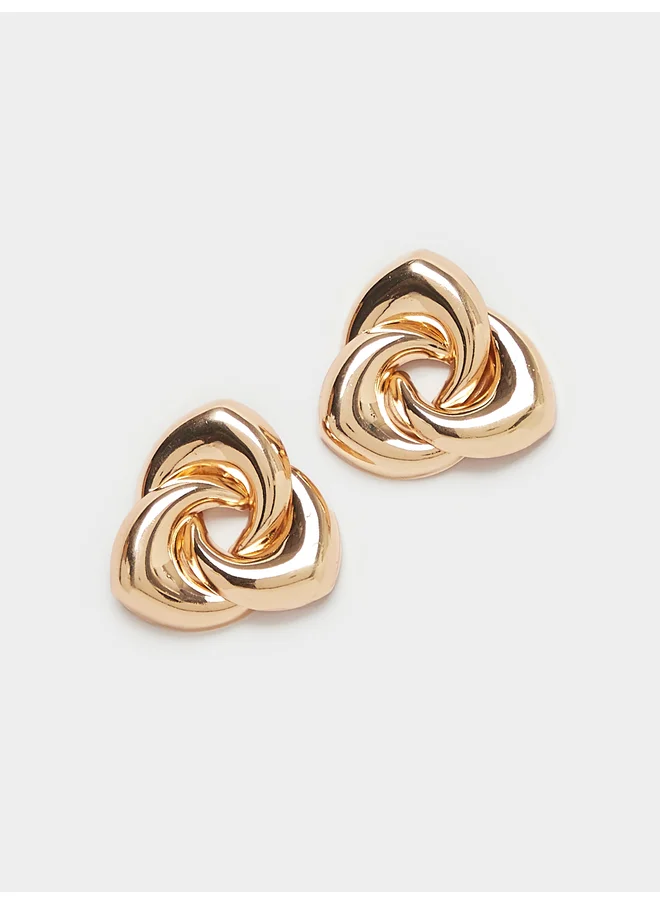 Styli Styli Metallic Finish Stud Earrings