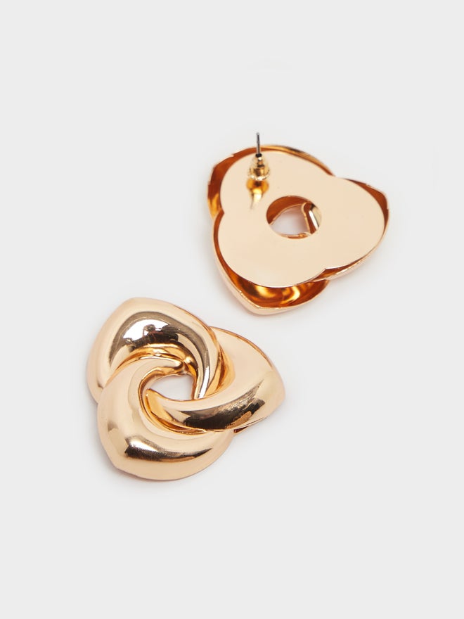 Styli Styli Metallic Finish Stud Earrings  - Image 4