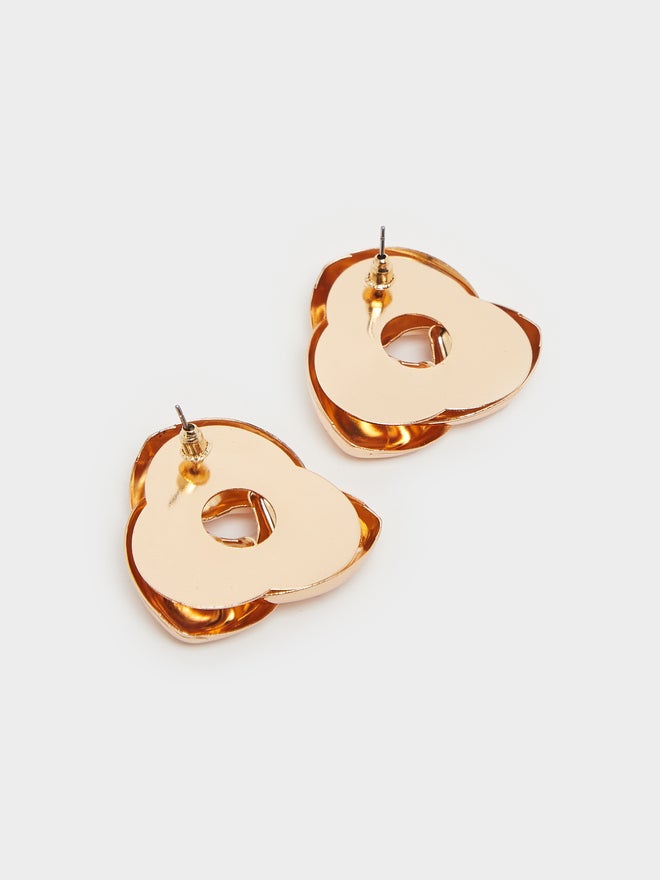 Styli Styli Metallic Finish Stud Earrings  - Image 3